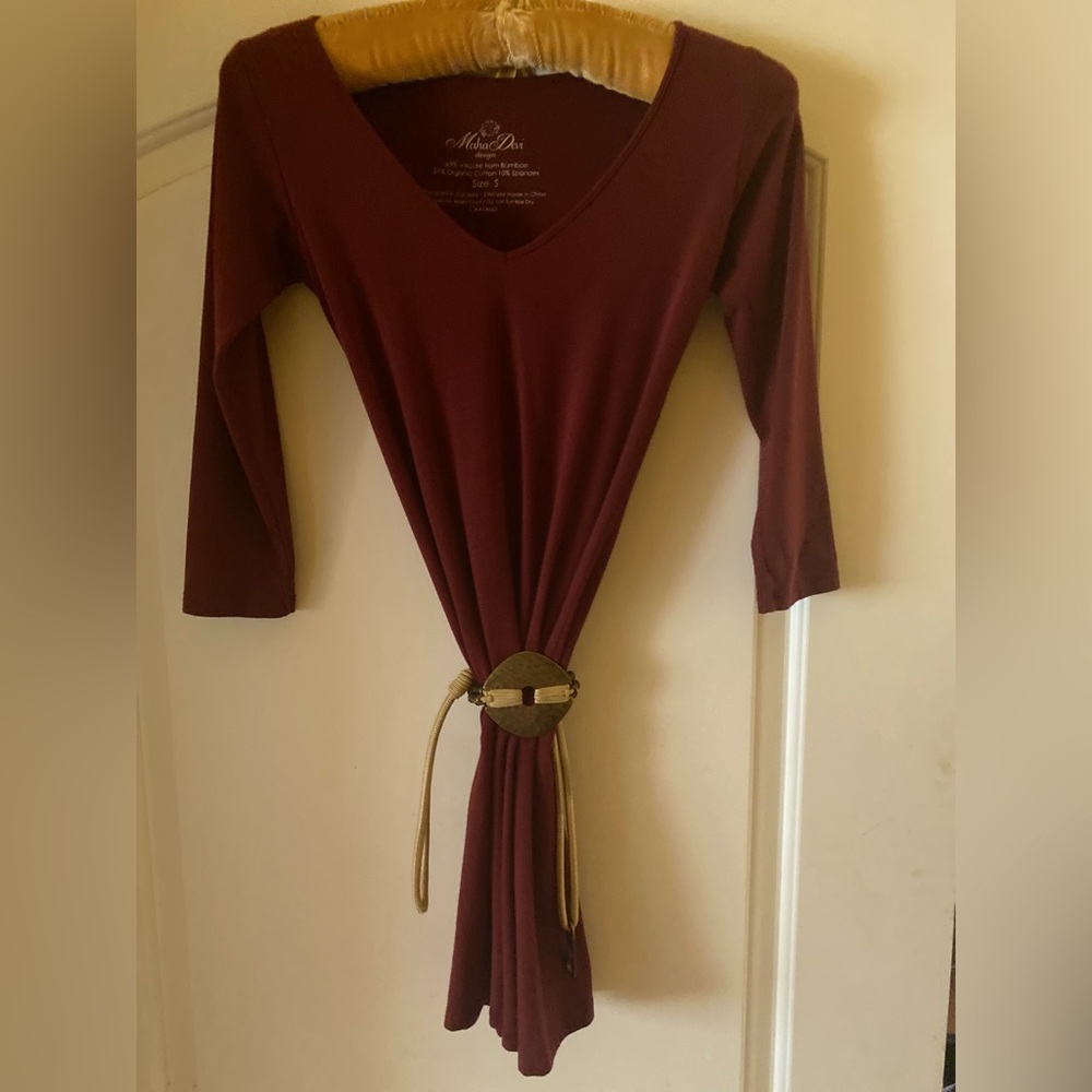 Maha Devi Redwine Tunic